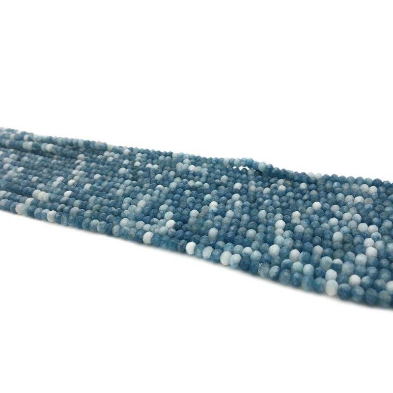 FIO DE PEDRA JADE ANGELITA MESCLADO RONDEL FACETADA 2X4MM
