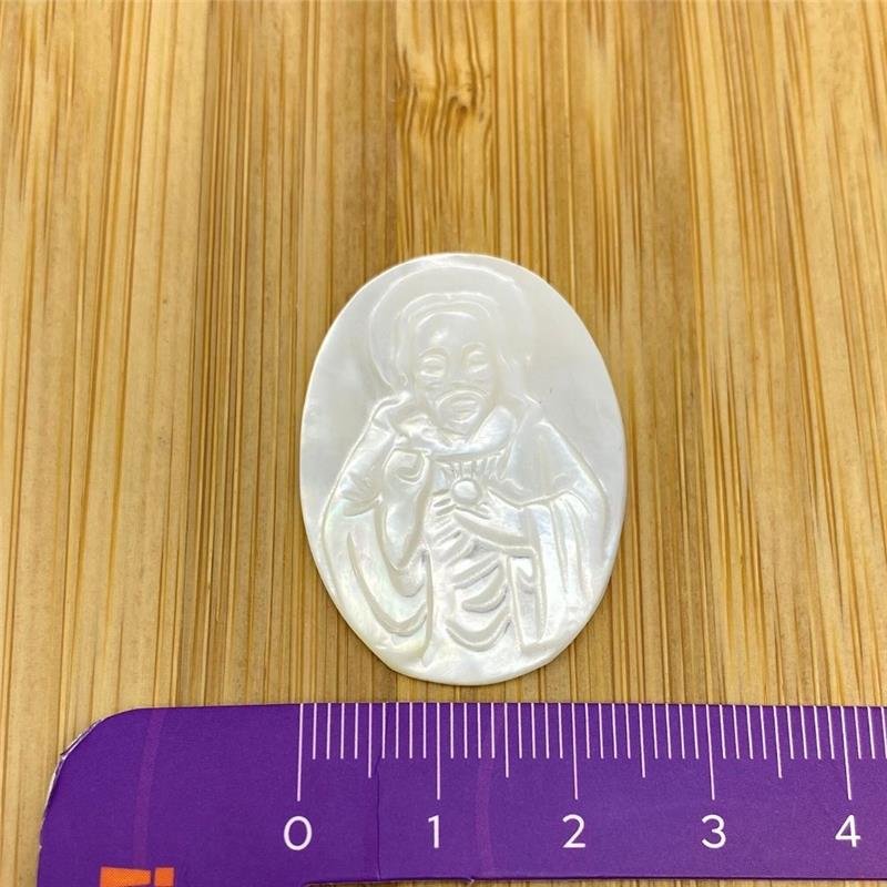 KIT SAGRADO CORAÇAO DE JESUS OVAL 25X35MM 5PÇS SEM FURO