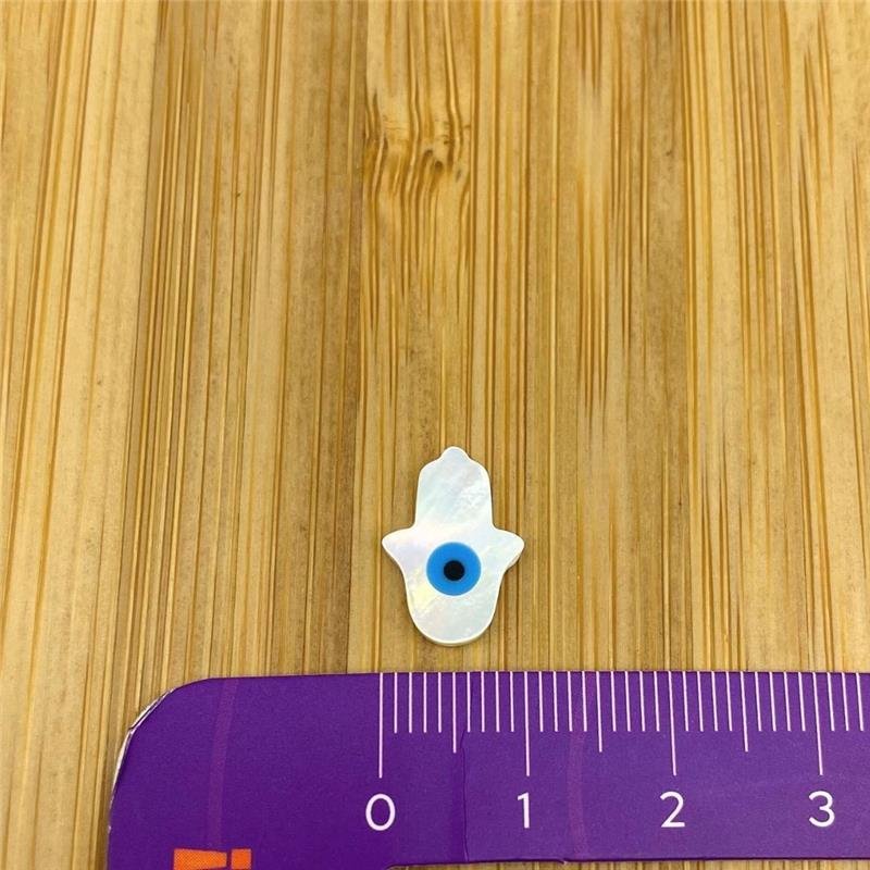 OLHO GREGO 10X14MM MÃO DE FÁTIMA