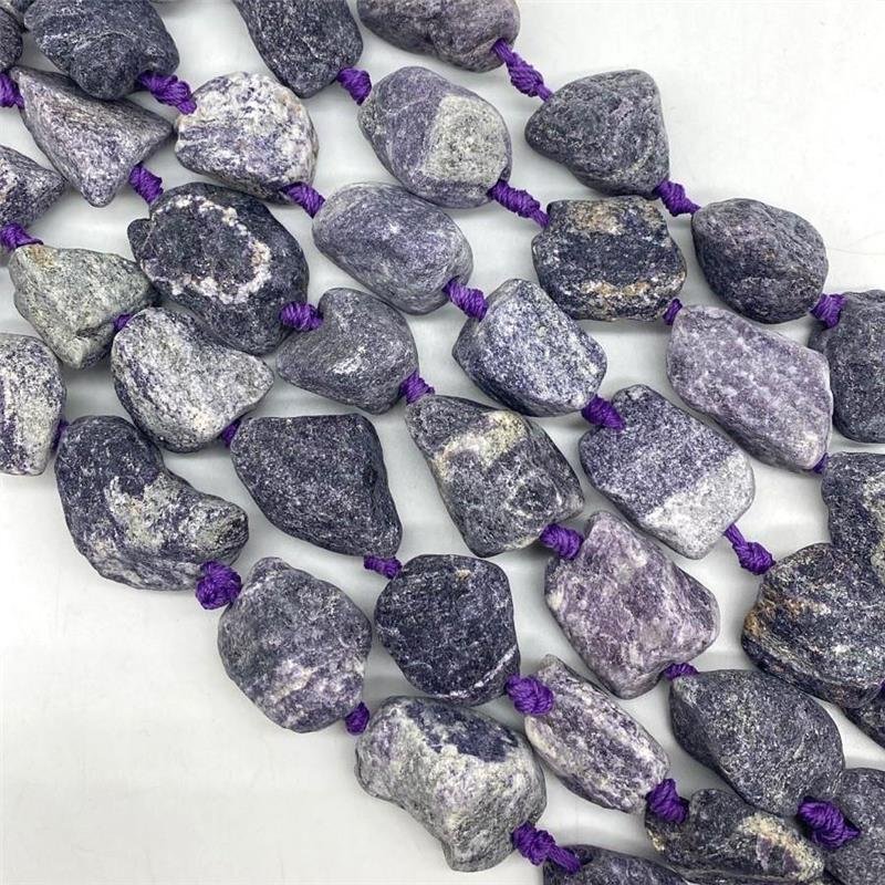FIO DE PEDRA QUARTZO ROXO BRUTO