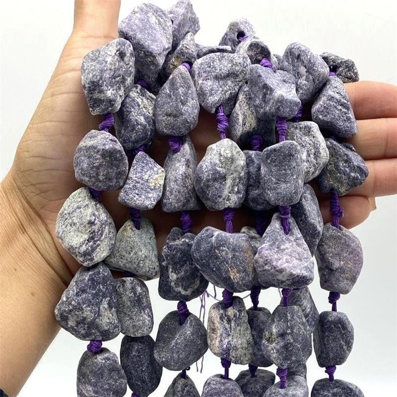 FIO DE PEDRA QUARTZO ROXO BRUTO