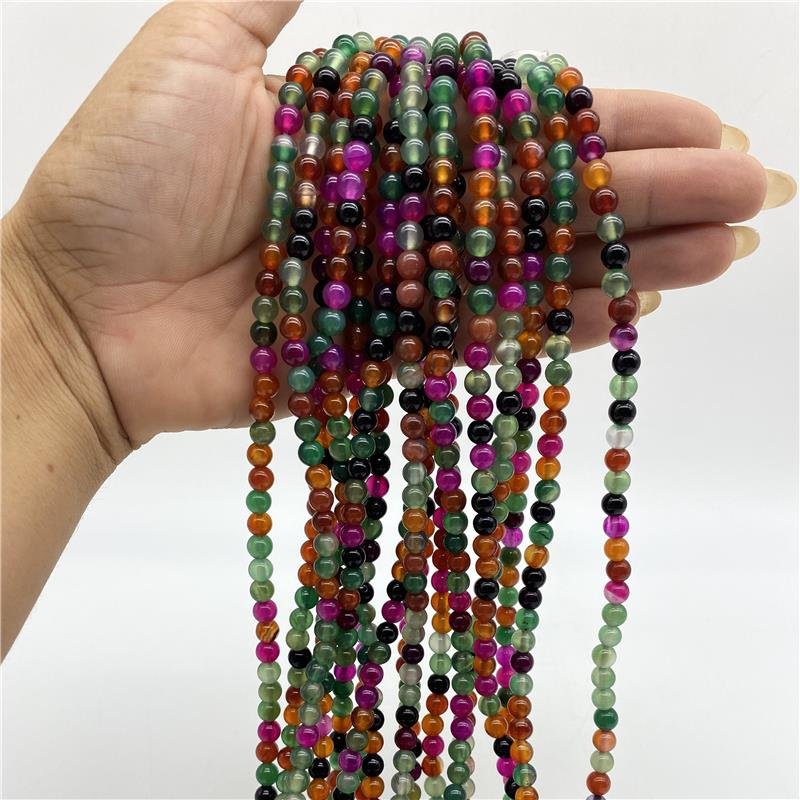 FIO DE MIX AGATA COLOR BOLA LISA 6MM 