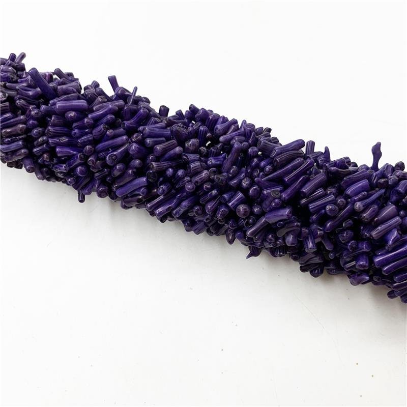 FIO DE PEDRA JASPE CORAL ROXO GALHO IRREGULAR