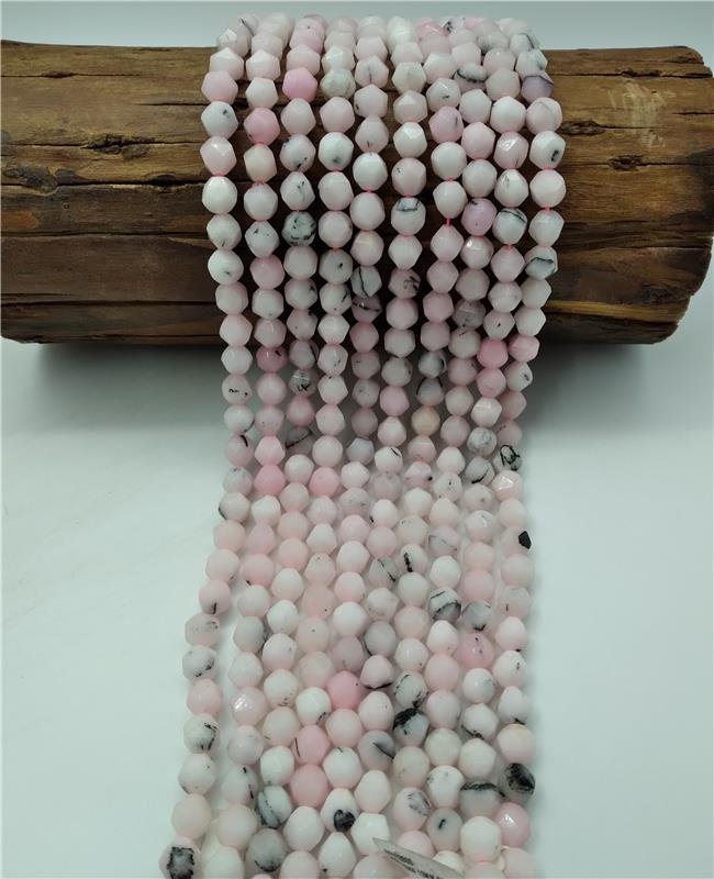 FIO DE PEDRA JADE ROSA BALÃO 10MM 