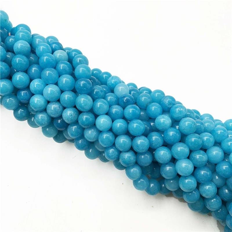 FIO DE PEDRA JADE AMAZONITA BOLA LISA 10MM