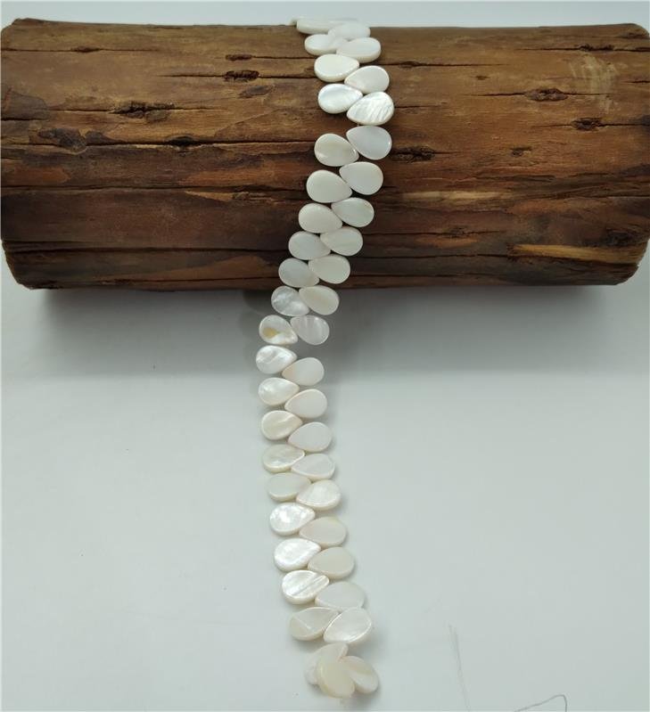 FIO DE MADREPEROLA GOTA FURO LATERAL 10X15MM