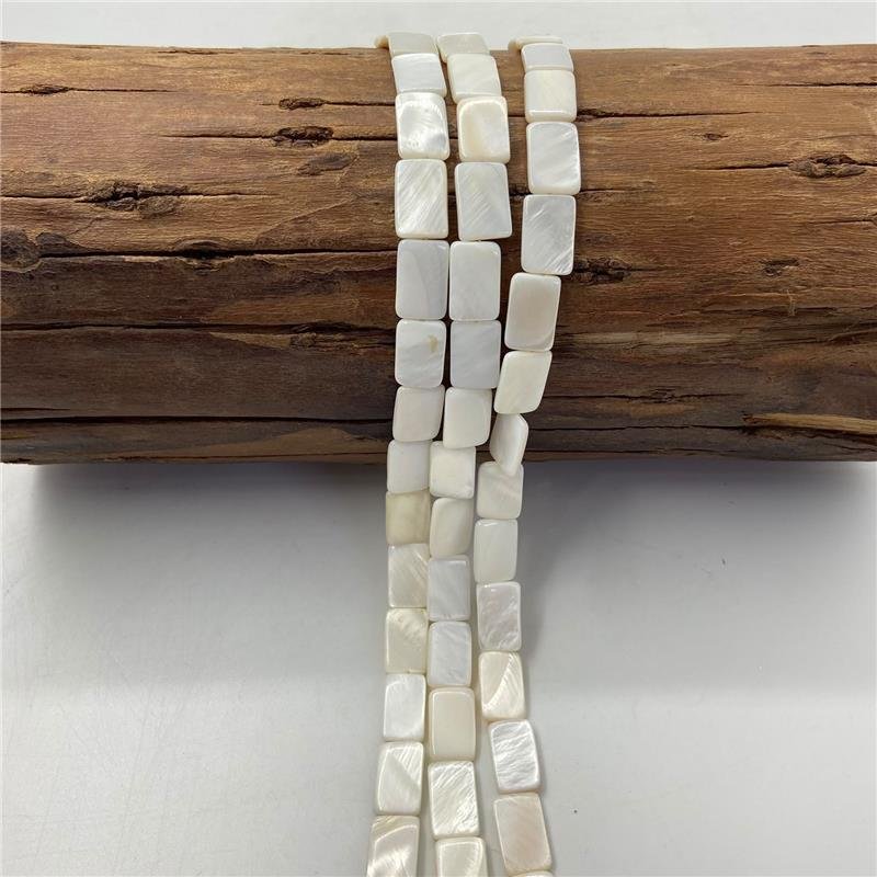FIO DE MADREPÉROLA RETÂNGULO 10X14MM