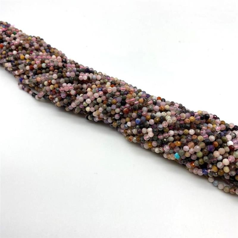 FIO DE MIX COLOR NATURAL BOLA FACETADA 3MM