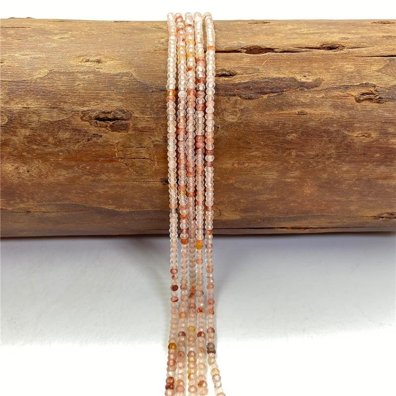 FIO DE AGATA LARANJA CLARO RONDEL 2X3MM