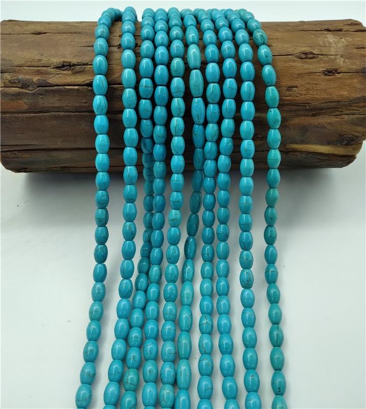 FIO DE PEDRA HOWLITA BARRIL LISO 8X10MM