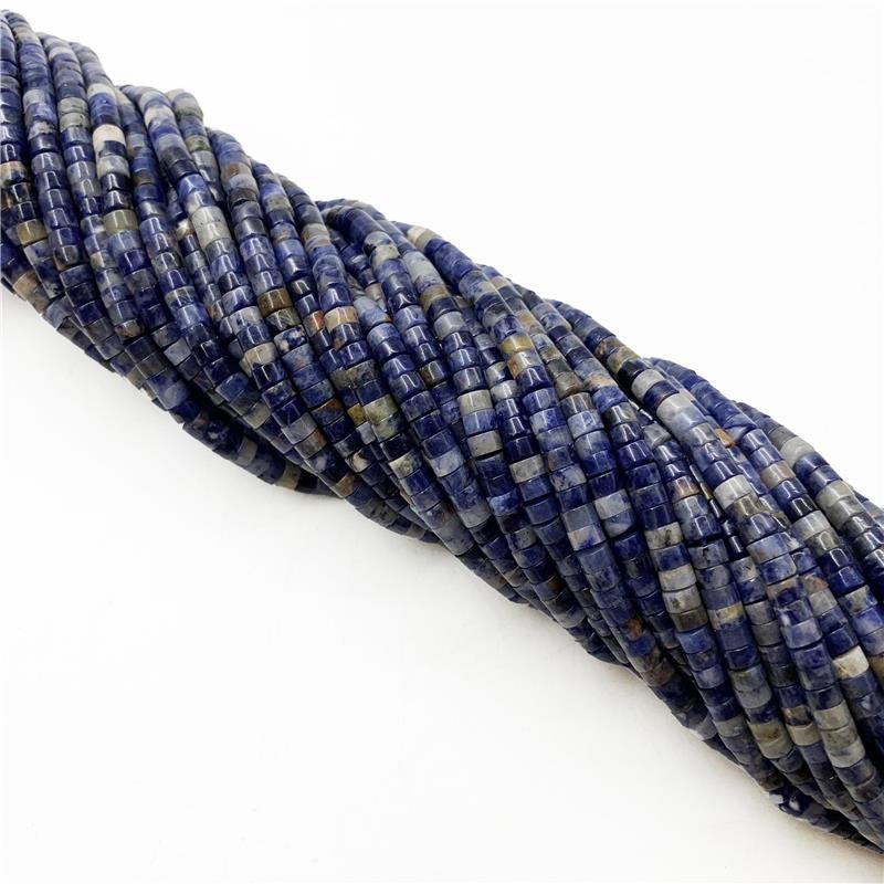 FIO DE PEDRA SODALITA RONDEL LISO 2X4MM