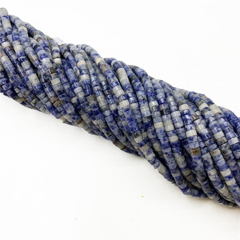 FIO DE SODALITA CLARA RONDEL LISO 2X4MM