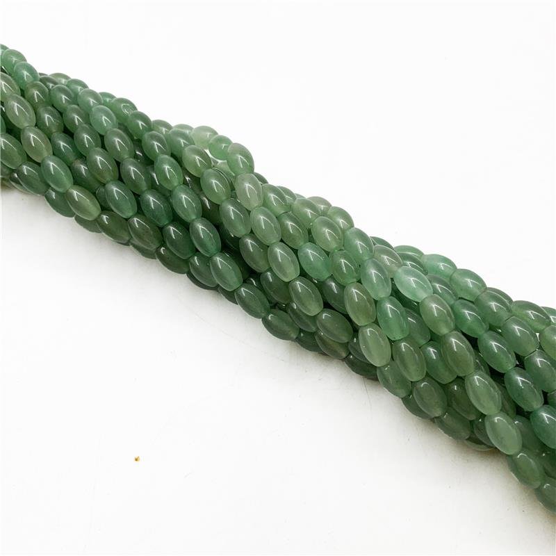 FIO DE PEDRA AVENTURINA VERDE BARRIL LISO 6X9MM 