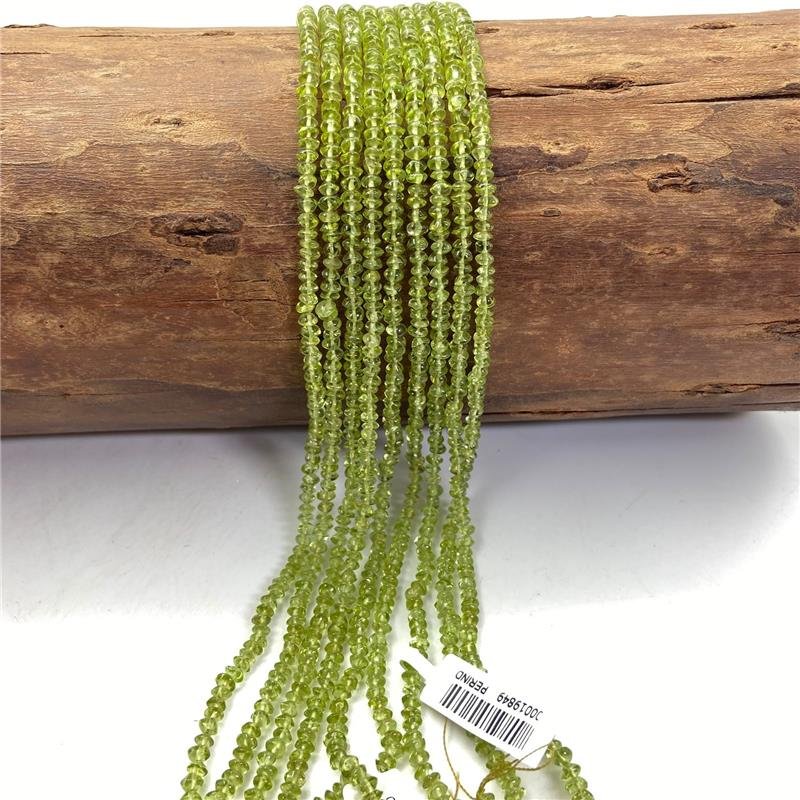 FIO DE PERIDOTO INDIANO RONDEL LISO 2X4MM 