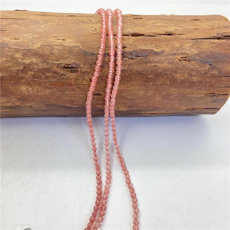 FIO DE QUARTZO CHERRY BOLA LISA 4MM