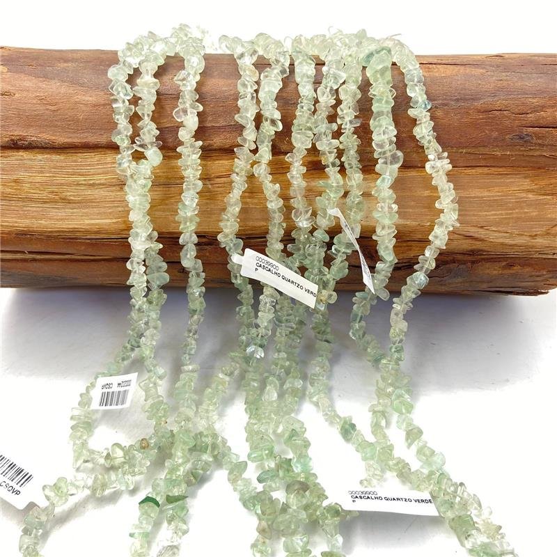 FIO DE COLAR CASCALHO QUARTZO VERDE PEQUENO 