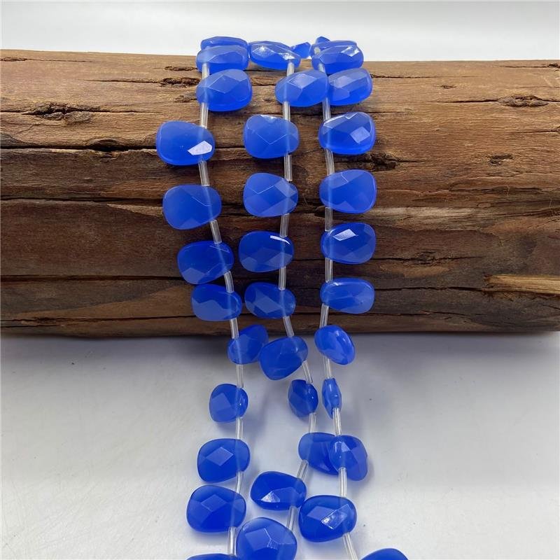 FIO DE JADE AZUL BIC TRAPÉZIO FACETADO 12X16MM