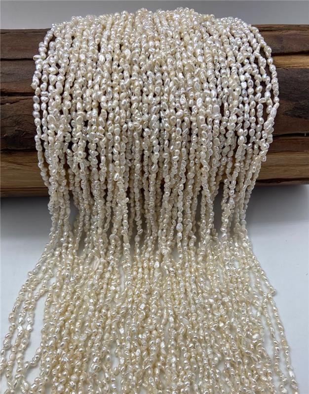 FIO DE PÉROLA NATURAL ARROZ 3X4MM