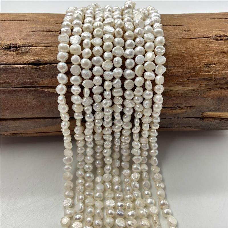 FIO DE PÉROLA ARROZ AMASSADA IRREGULAR 8X10MM