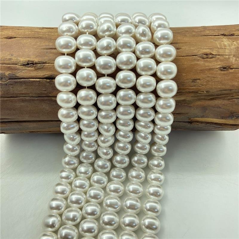 FIO DE PÉROLA SHELL OVAL LATERAL 13X16MM