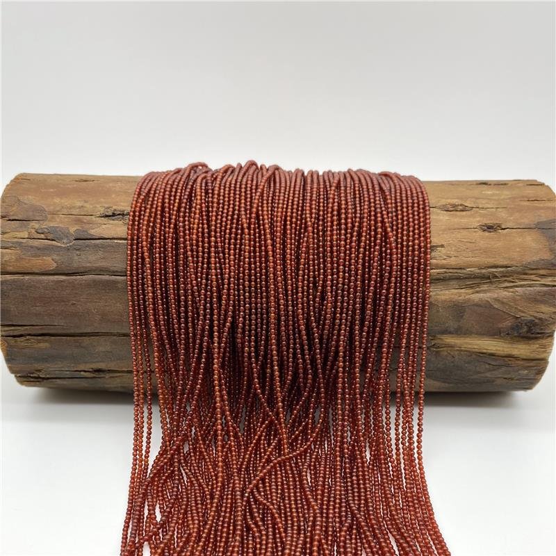FIO DE PEDRA ÁGATA CAROLINA NATURAL BOLA LISA 2MM