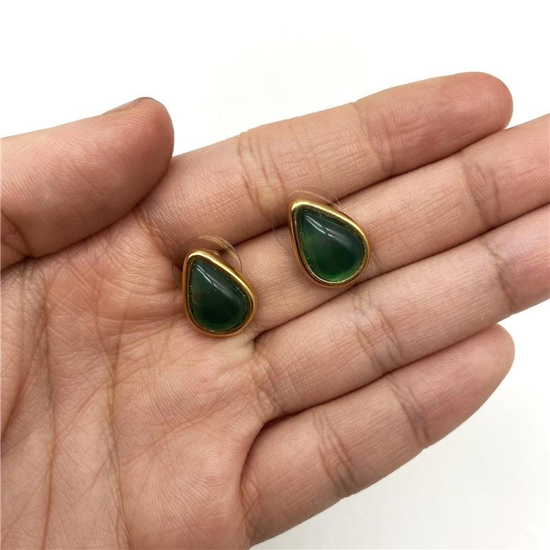 BRINCO AGATA VERDE GOTA 