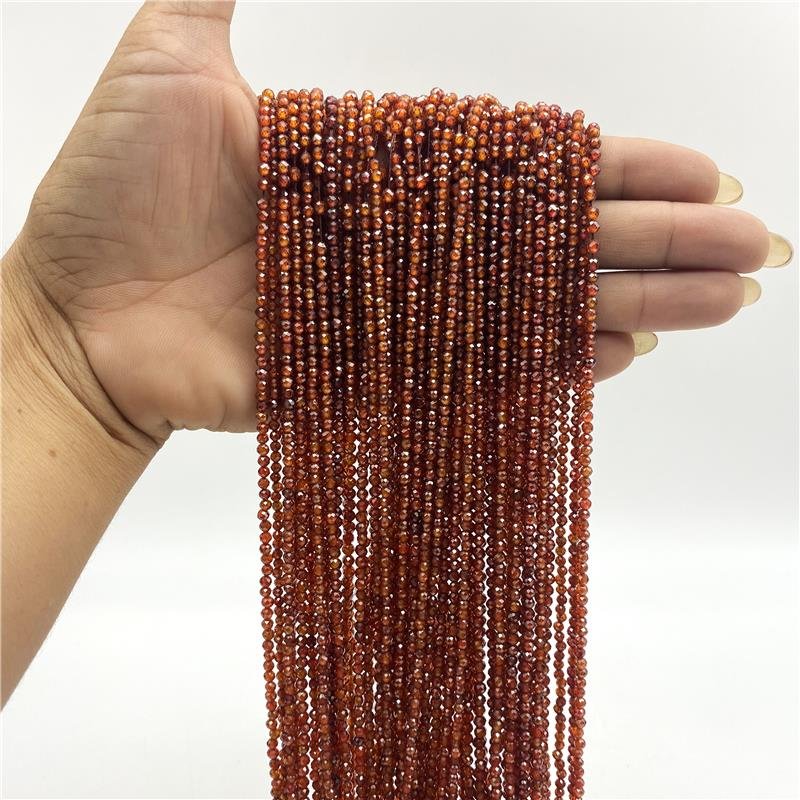 FIO DE ZIRCONIA FERRUGEM BOLA FACETADA 3MM 
