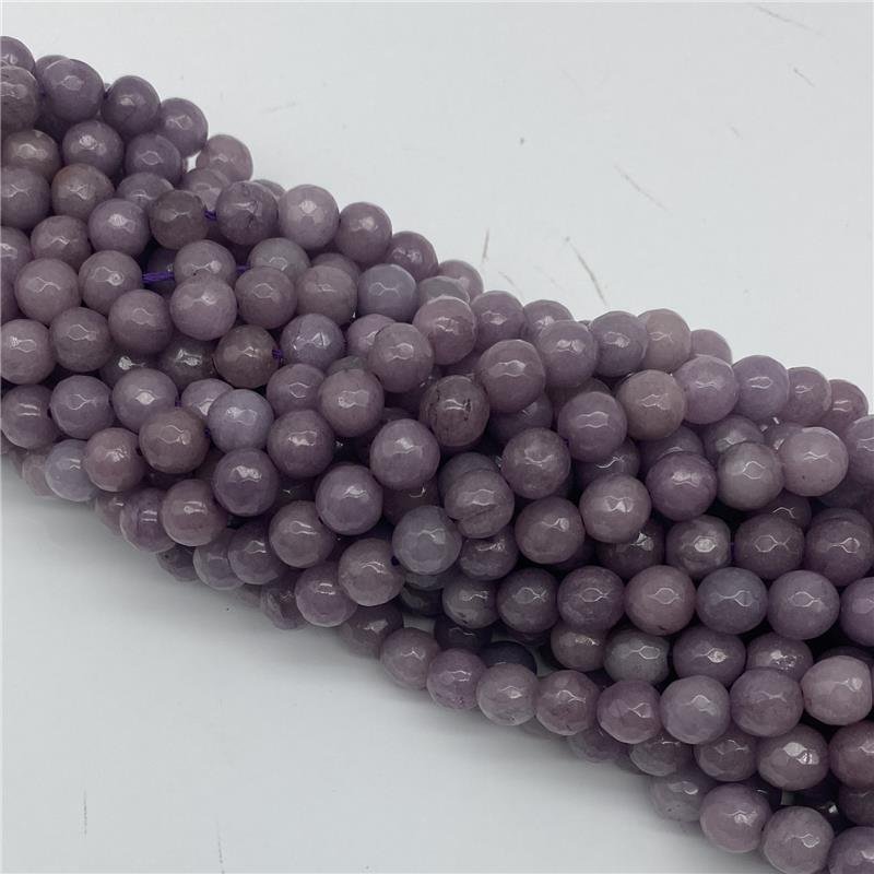 FIO DE PEDRA JADE UVA BOLA FACETADA 8MM